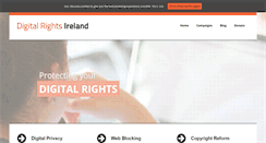Desktop Screenshot of digitalrights.ie